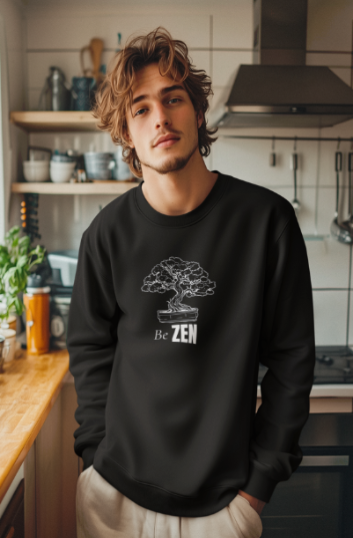 Be Zen_Bonsai Tree (Crewneck Sweatshirt)