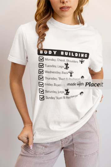 Body Building Schedule (T-Shirt)